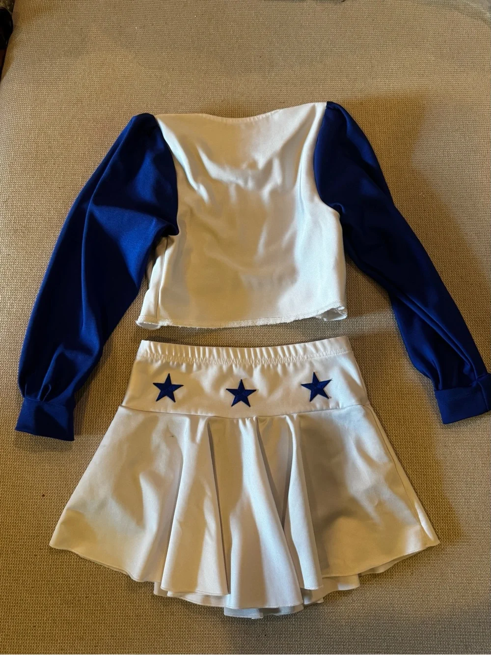 Dallas Cowboys Cheerleader Costume Set Girls XL 2-Piece Uniform